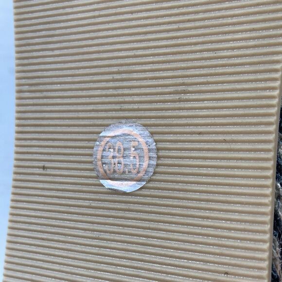 Revole Raye Espadrilles Black Leather Suede Lace up Tassel Detail Size 8.5 - Picture 14 of 16